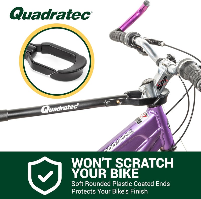 Quadratec Adjustable Bike Bar Adapter for Bike Rack - Bike Rack Accessories Bike Bar Bike Rack Crossbar Adapter Bike Rack Top Tube Adapter Bicycle Bar for Bike Rack - Adjust from 23.5 to 31.5 inches - Image 4